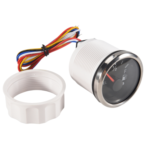 Δείκτης Στάθμης Καυσίμου 52mm 0-190Ohm με δυνατότητα εναλλαγής 240-33Ohm με Συναγερμό Μαύρο 1