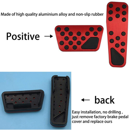 Auto aluminium pedaal voor oplader 300, rood 2