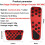 Auto aluminium pedaal voor oplader 300, rood 2