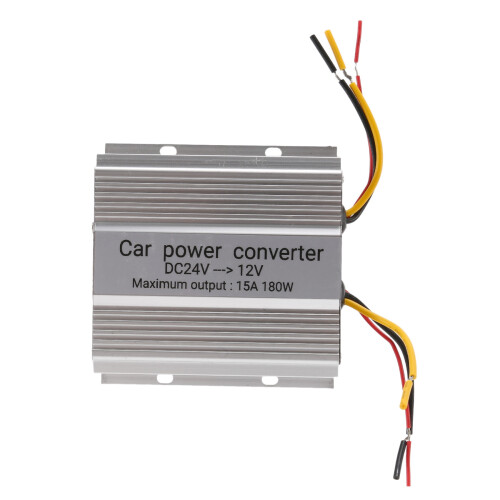 Ρυθμιστής τάσης αυτοκινήτου DC DC 24V έως 12V 15A για στερεοφωνικό αυτοκινήτου 1