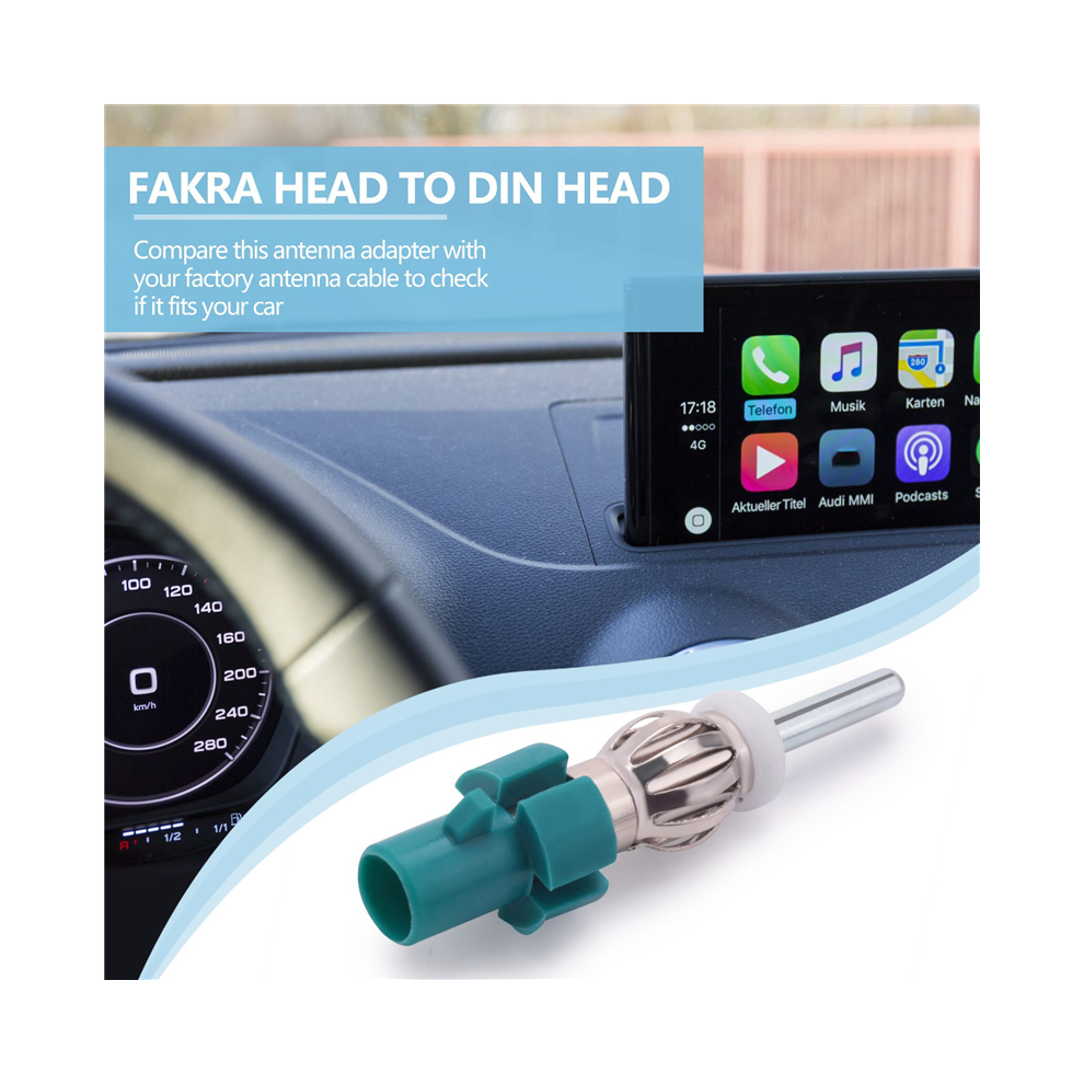 Car Stereo Antenna Adapter Fm Am Radio Connector - Fakra To Din 4851839509006