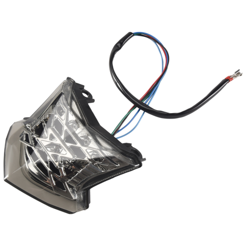 Motorfiets geïntegreerd LED-achterlicht remlicht (wit) 2