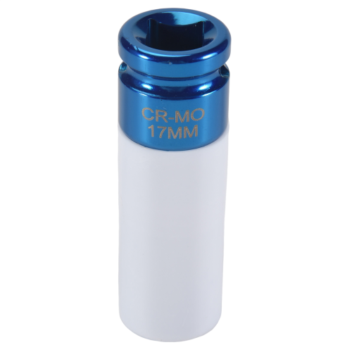 Ζάντα αλουμινίου 1/2" Drive 17mm Σετ με λεπτό τοίχωμα, βαθιά καρυδάκι κρούσης, μπλε