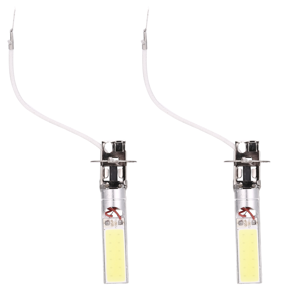 2 Pcs H3 15W LED COB DRL Lamp White Xenon Driving Head Light Bulbs-image-OPC-PHQPB2D-NEW