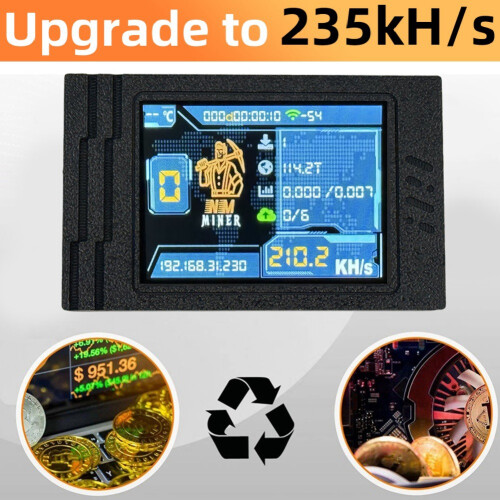 Minatore di criptovalute NMMiner NerdMiner da 235KH/S per lotteria Bitcoin 2