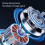 Mini Electric Shaver High Speed Motor Waterproof Blue 5