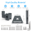 For Gen 3 RV Ladder Mount 360 Adjustable Mount Rack 7