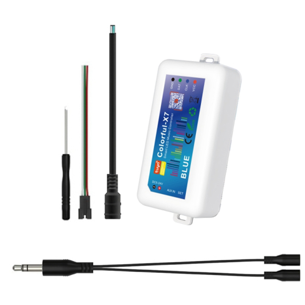 RGB LED Strip Light Controller Tuya Bluetooth Music Controller-image-OPC-PHQPCXH-NEW