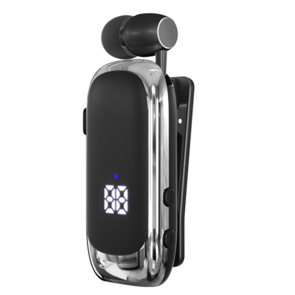 K88 Lavalier Bluetooth 5.4 Headphone Talk/Music Time 20 Hours Silver 4852580992765