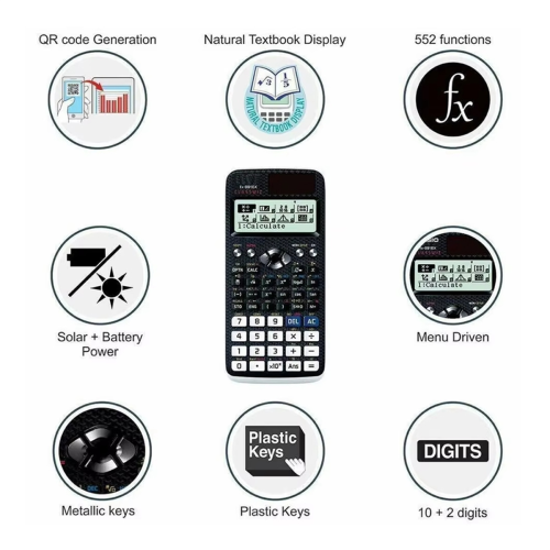 991EX Scientific Calculator Digital Large Display 696 Functions 1