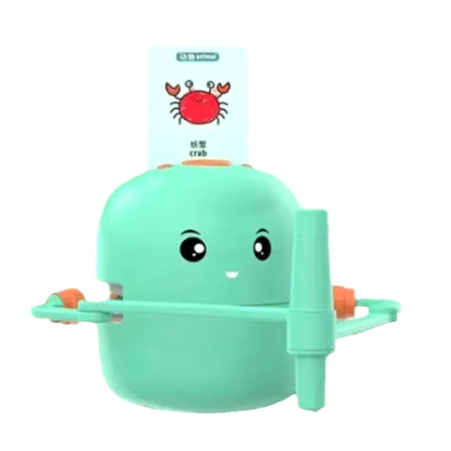 Interactive Educational Drawing Robot Learning Toy Green 1