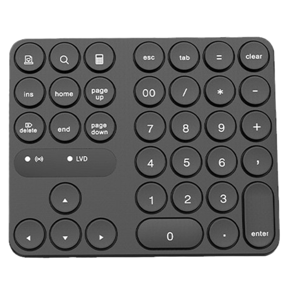 Rechargeable Double Bluetooth Number Pad Wireless Numeric Keypad 4852580904874