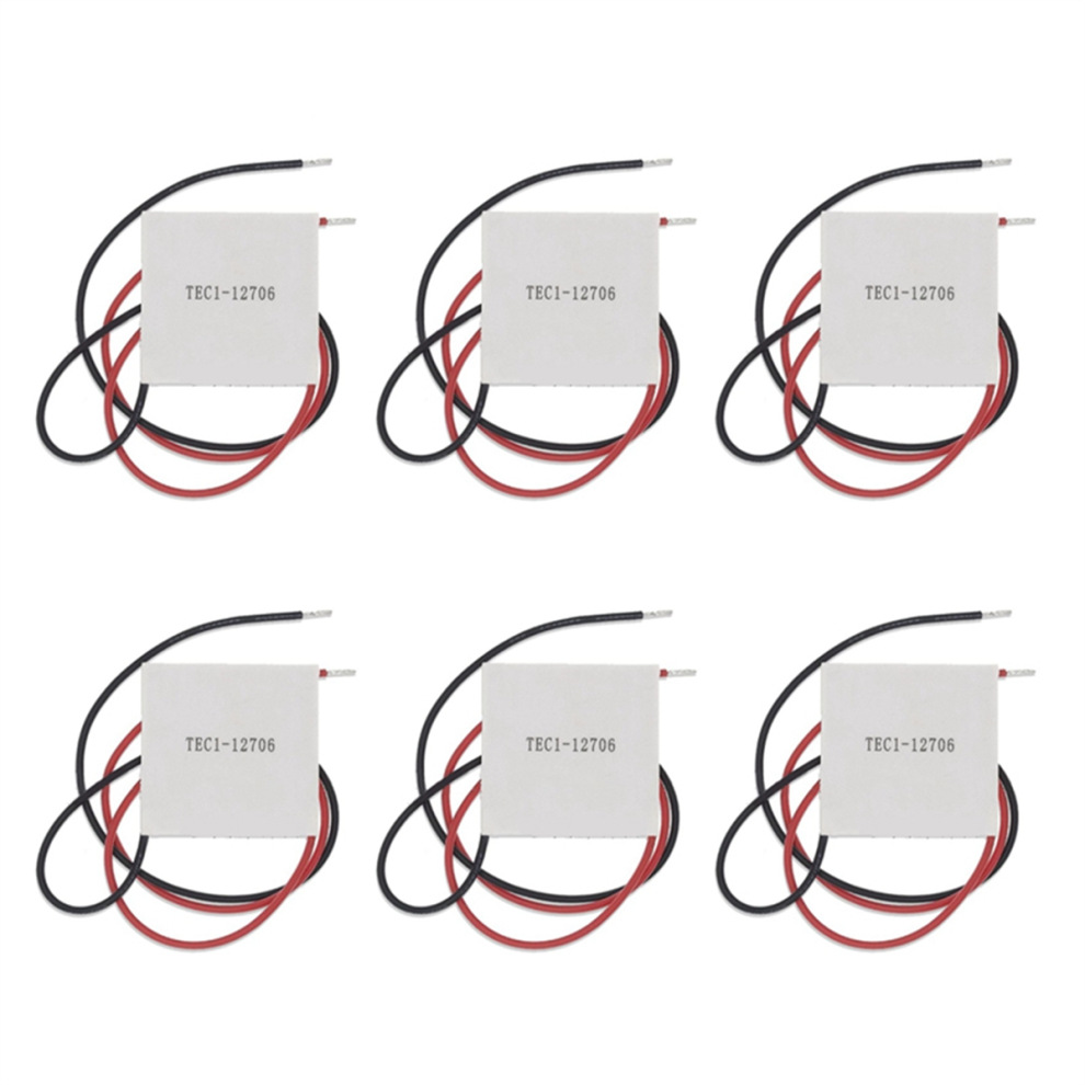 6Pcs Tec1-12706 K10 Thermoelectric Cooler Peltier 4852580911681
