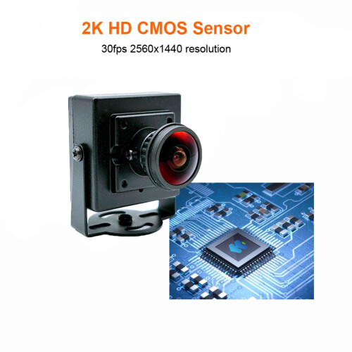 Fisheye grand angle de 160 1,8 mm - Webcam PC 2K HD Plug & Play 2