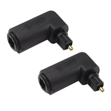 2 stuks audio- en videokabels, digitale optische 90 graden audiokabeladapter