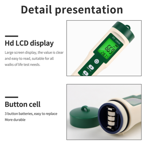 Professional Food PH Meter High Accuracy Sensor Temp Acidity Tester 2