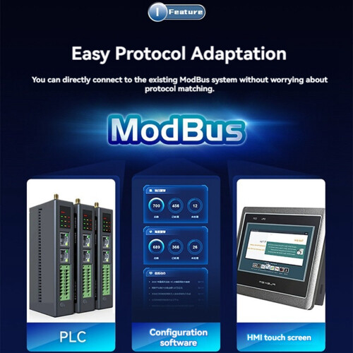 8 Way Temperature Acquisition Module Modbus RS485 PT100 RTD Gateway 2