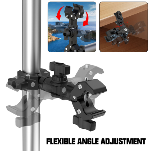Double Clamp Mount Bracket Magic Arm Clamp for 2