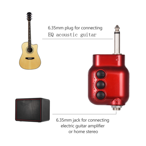 Mini gitarrförförstärkare 6,35 mm kontakt 2