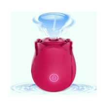 (Rose Red) Rozenzuigende vibrator dildo vrouwen massage seksspeeltje