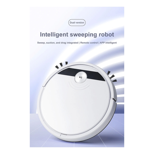 RS800 with Remote Control Super Quiet Robot Vacuum Cleaner White,A