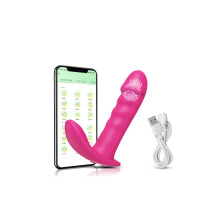 (CD29-APP-RD-BOX) Bluetooth stotende vibrator voor vrouwen APP roterende telescopische dildo afstandsbediening G-spotmassage clitorisstimulator S