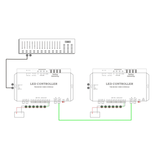 Console T8K Music+ com 8 canais e entrada para microfone/plugue auxiliar UE