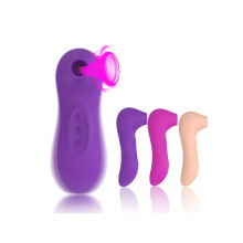 Vrouwen vibrerende zuigende clitoris borstmassager plezierstimulatie