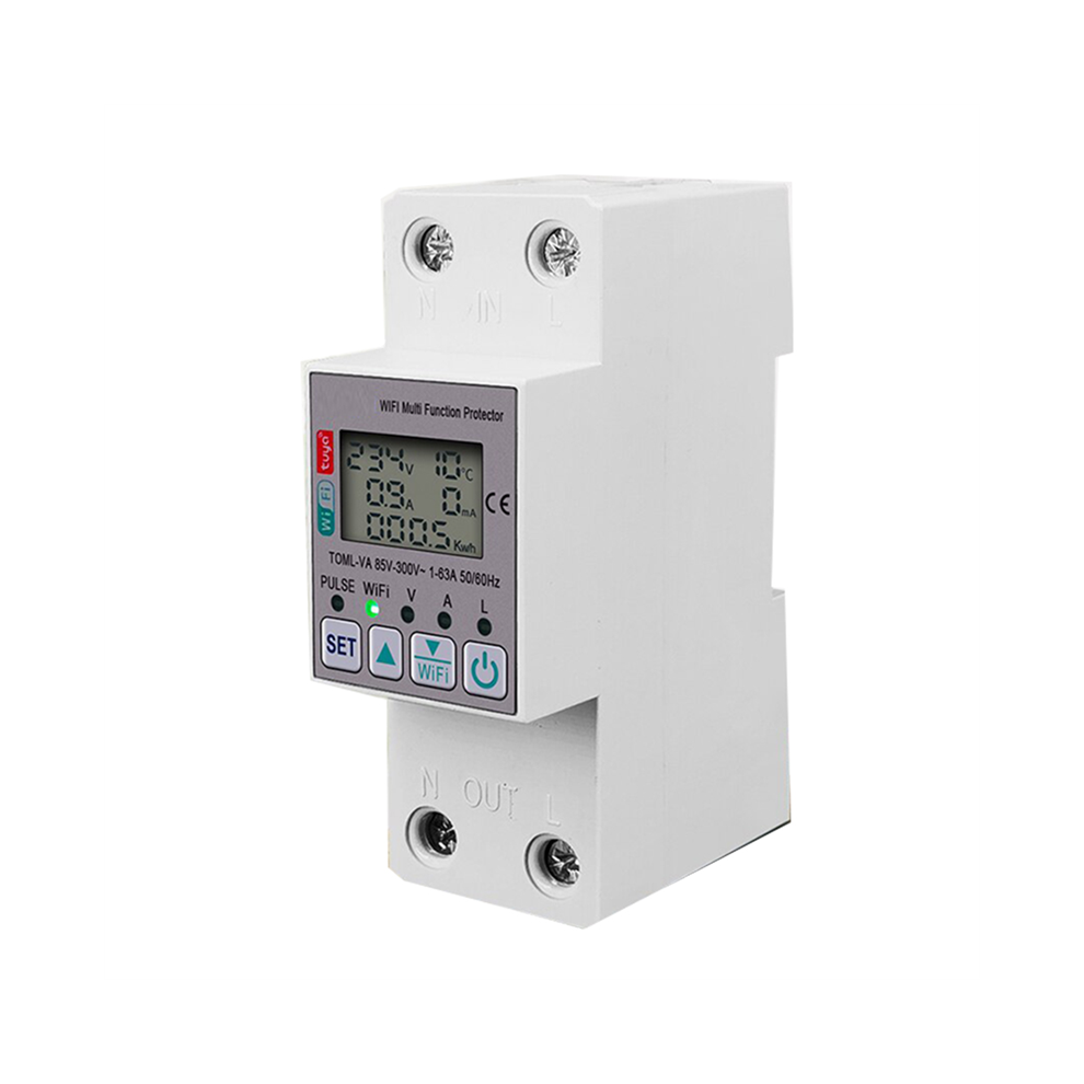 Tuya 63A 220V Wifi Energy Meter Kwh Metering Switch Timing Function 4852580925374