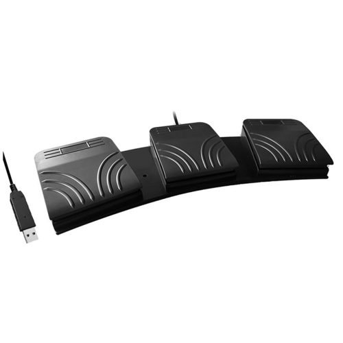 Pedal de pie USB para PC, interruptor de pie triple, pedal para teclado de PC 1