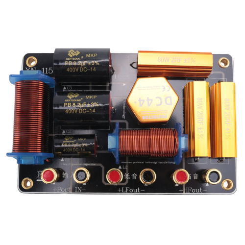 550W audiofrequentieverdeler met tweeweg luidsprekercrossover