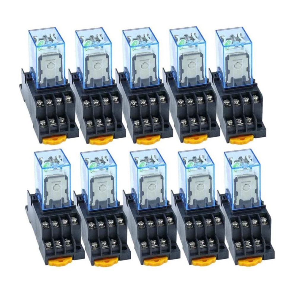 10Pc My4nj 14Pin Electronic Mini Electromagnetic Relay 5A Coil,Ac220v 4852580935847