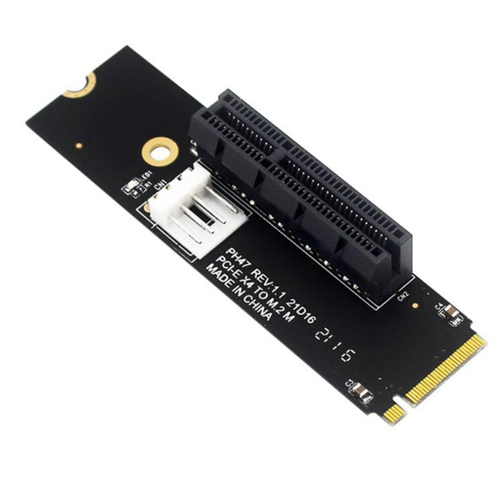 Ngff M.2 To Pci-E 4X Riser Card M2 M Key To Pcie X4 Adapter 4852580937483