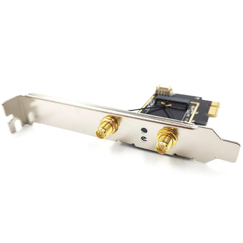 PCIE WiFi Card Adapter Bluetooth for PC Desktop Wi-Fi Antenna M.2 1