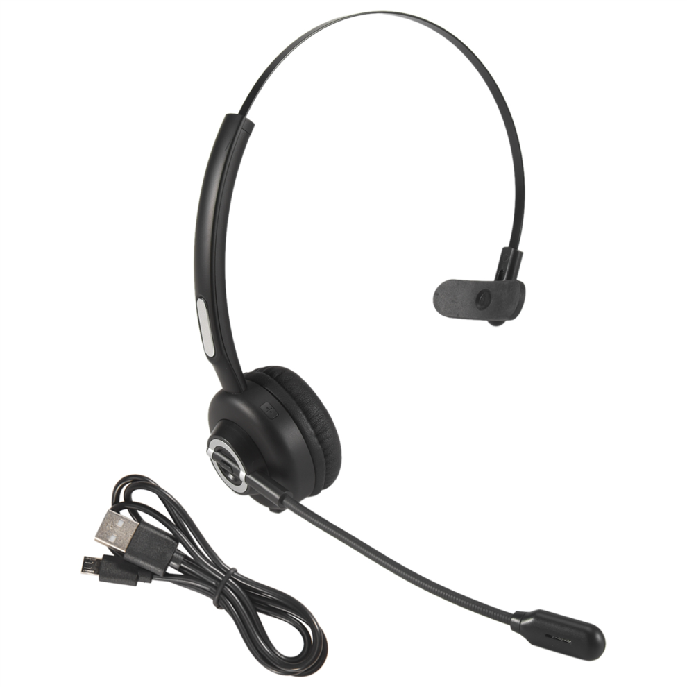 Casque Bluetooth avec microphone, pour téléphones portables, PC et tablettes