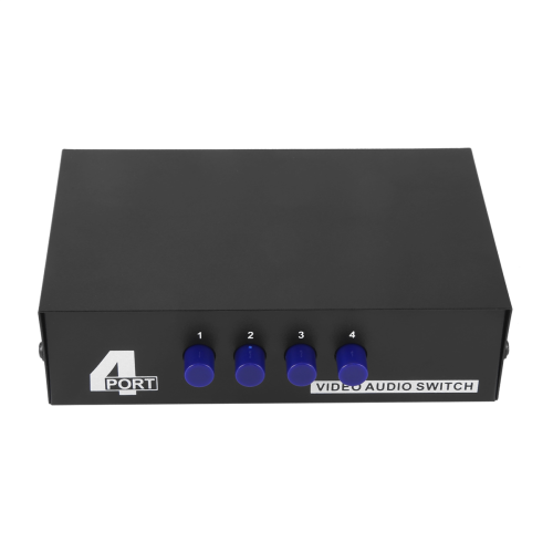 Κουτί επιλογής ήχου AV Switcher 4 θυρών L/R για κονσόλες παιχνιδιών DVD STB