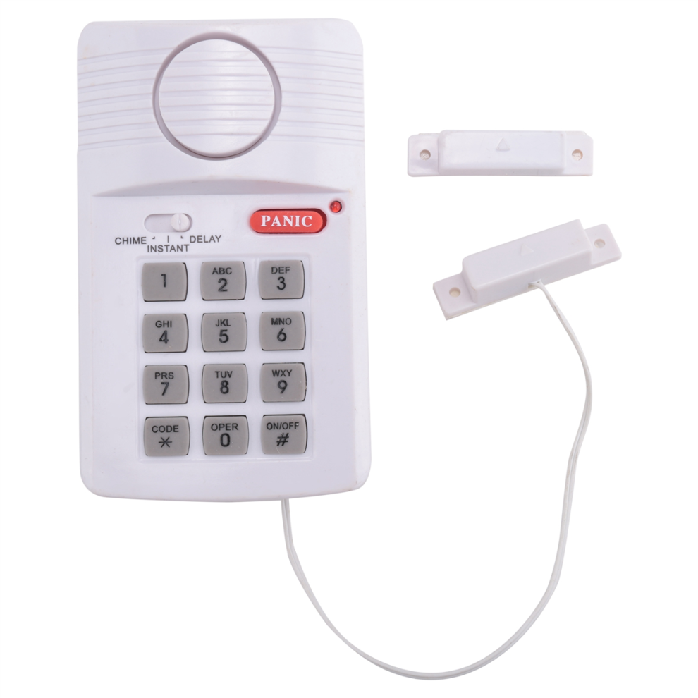 Loud Wireless Door Alarm Security Pin Panic Keypad For Home Office 4852580941947