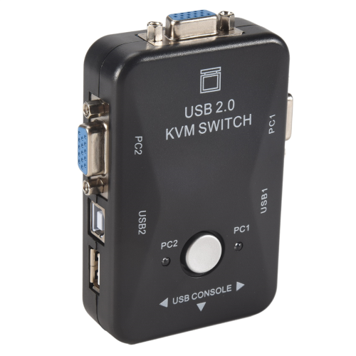 Διακόπτης USB KVM 2 Θυρών VGA Svga Switch Box 2.0 Ποντίκι-πληκτρολόγιο 2