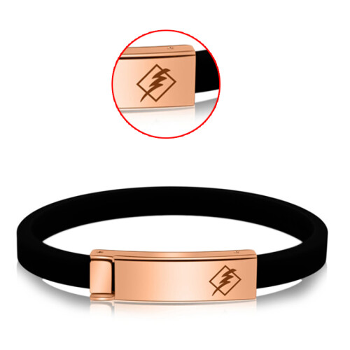 Pulseira de silicone antiestática sem fio ajustável 2