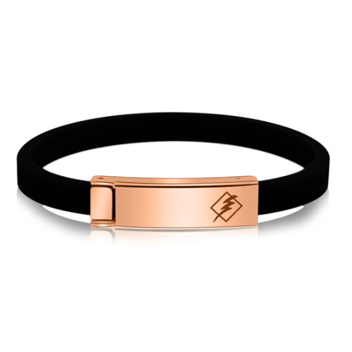 Pulseira de silicone antiestática sem fio ajustável