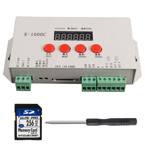 K-1000C WS2812B WS2811 APA102 T1000S 2048 Pixel Programma Controller 2