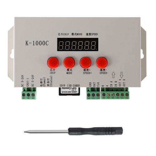 K-1000C WS2812B WS2811 APA102 T1000S 2048 Pixel Programma Controller 1