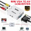 VGA naar AV Mini Converter Scaler Adapter Ondersteuning 1080P 2