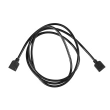 LED-strips 4-pins vrouwelijk naar vrouwelijk connector verlengkabel zwart 1 m