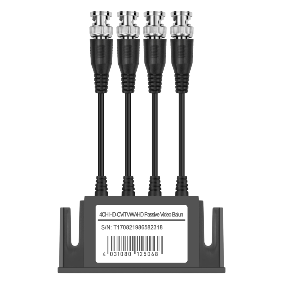 4-Channel Video Balun Bnc Utp Cat5 Transmitter For Cctv/ Surveillance Camera Trend 4852580957634