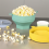 Ciotola per popcorn per microonde, contenitore per popcorn pieghevole, rosso 5
