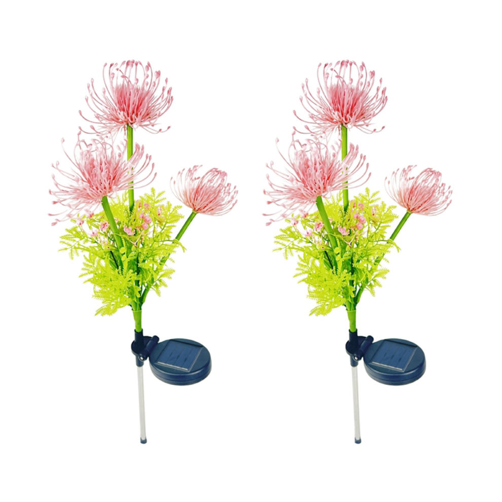 2Pcs Solar Flower Lights IP65 Waterproof Outdoor Solar Flower Lights-image-OPC-PHQQ2TF-NEW