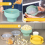 Ciotola per popcorn per microonde, contenitore per popcorn pieghevole, grigio 6