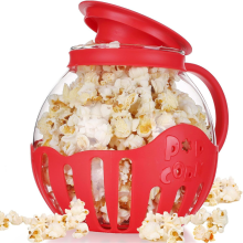 Popcornmaschine für die Mikrowelle, Snack-Popcorn, Heißluft-Popcornmaschine, Rot