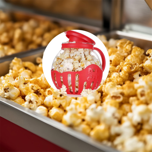 Popcorn Maker Magnetron Snack Popcorn Air Poppers, Roze 2